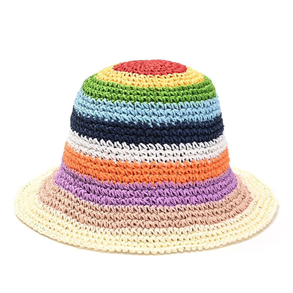 SOMBRERO CAPELINA TEJIDA MULTICOLOR SIMIL CROCHET SKORA