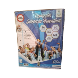 REPUESTO 24 HOJAS N3 RAYADO SELECCION ARGENTINA