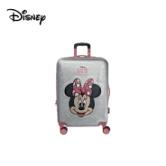 VALIJA CARRY ON 20" ABS+ UV PLATEADA MINNIE