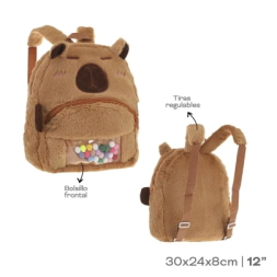 MOCHILA PELUCHE CAPYBARA  INFANTIL TRENDY