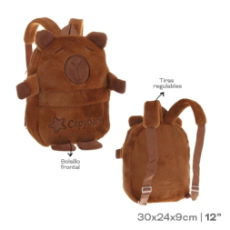 MOCHILA PELUCHE CAPYBARA  INFANTIL TRENDY