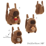MOCHILA PELUCHE CAPYBARA  INFANTIL TRENDY