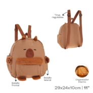 MOCHILA PELUCHE CAPYBARA  INFANTIL TRENDY