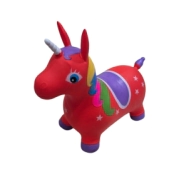 UNICORNIO SALTARIN INFLABLE 6 COLORES 1300GR 65X75X50 CM