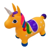 UNICORNIO SALTARIN INFLABLE 6 COLORES 1300GR 65X75X50 CM