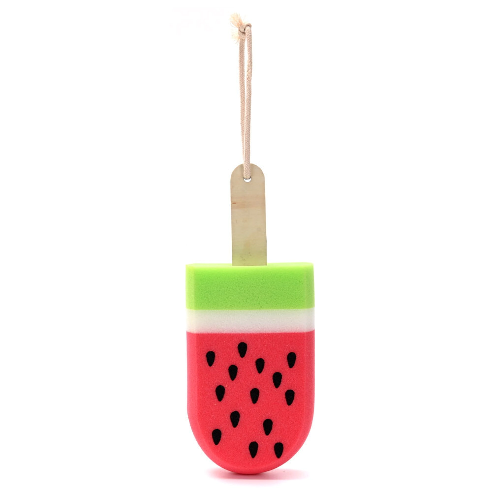 ESPONJA DE BA�O CON FORMA DE HELADO DE SANDIA SKORA