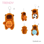 LLAVERO PELUCHE TRENDY CAPIBARA