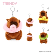LLAVERO PELUCHE TRENDY CAPIBARA