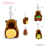 LLAVERO PELUCHE TRENDY CAPIBARA