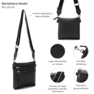 BANDOLERA RIF NYLON CORREA DE CINTA 18x20 CM  SKORA