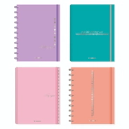 AGENDA N°8 DIARIA TAPA DURA ETERNITY PASTEL ESPIRAL NORPAC
