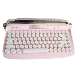 TECLADO VINTAGE BLUETHOOT ROSA IBICRAFT