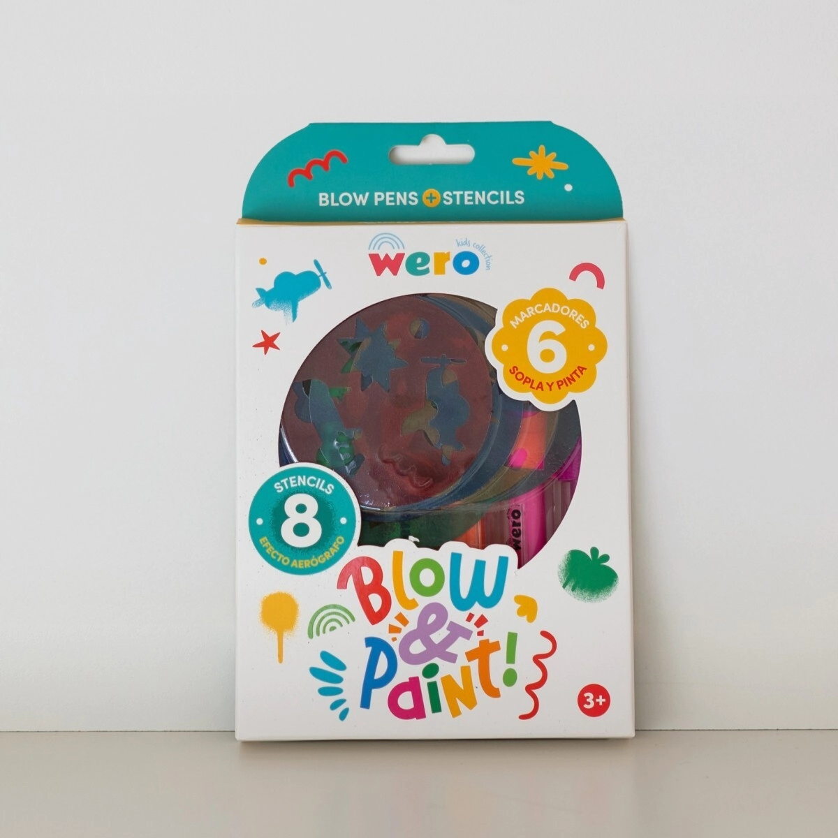 BOX BLOWPENS Y STENCILS WERO