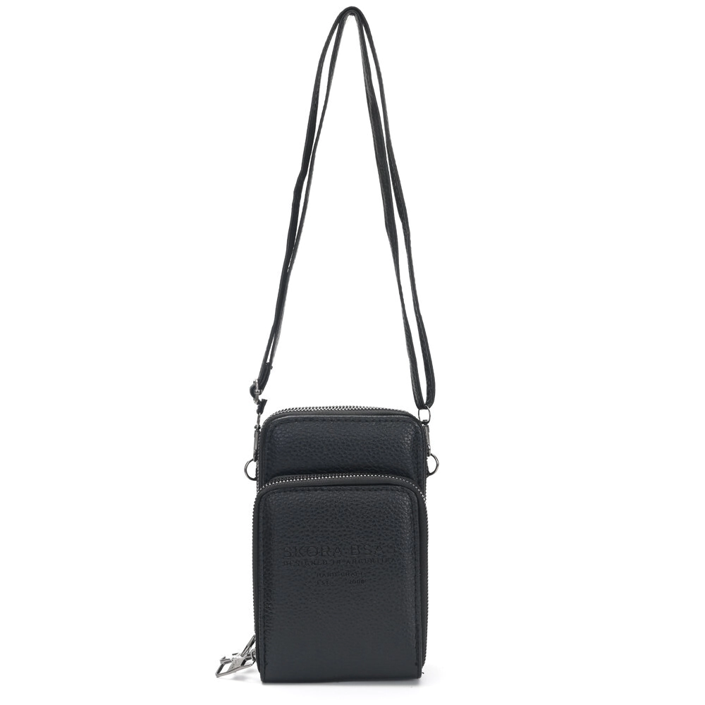 BANDOLERA PORTACELULAR NADOR 19x11x7 CM SKORA NEGRO
