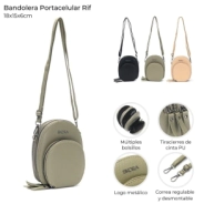 BANDOLERA PORTACELULAR RIF 18x15x6 CM SKORA BEIGE