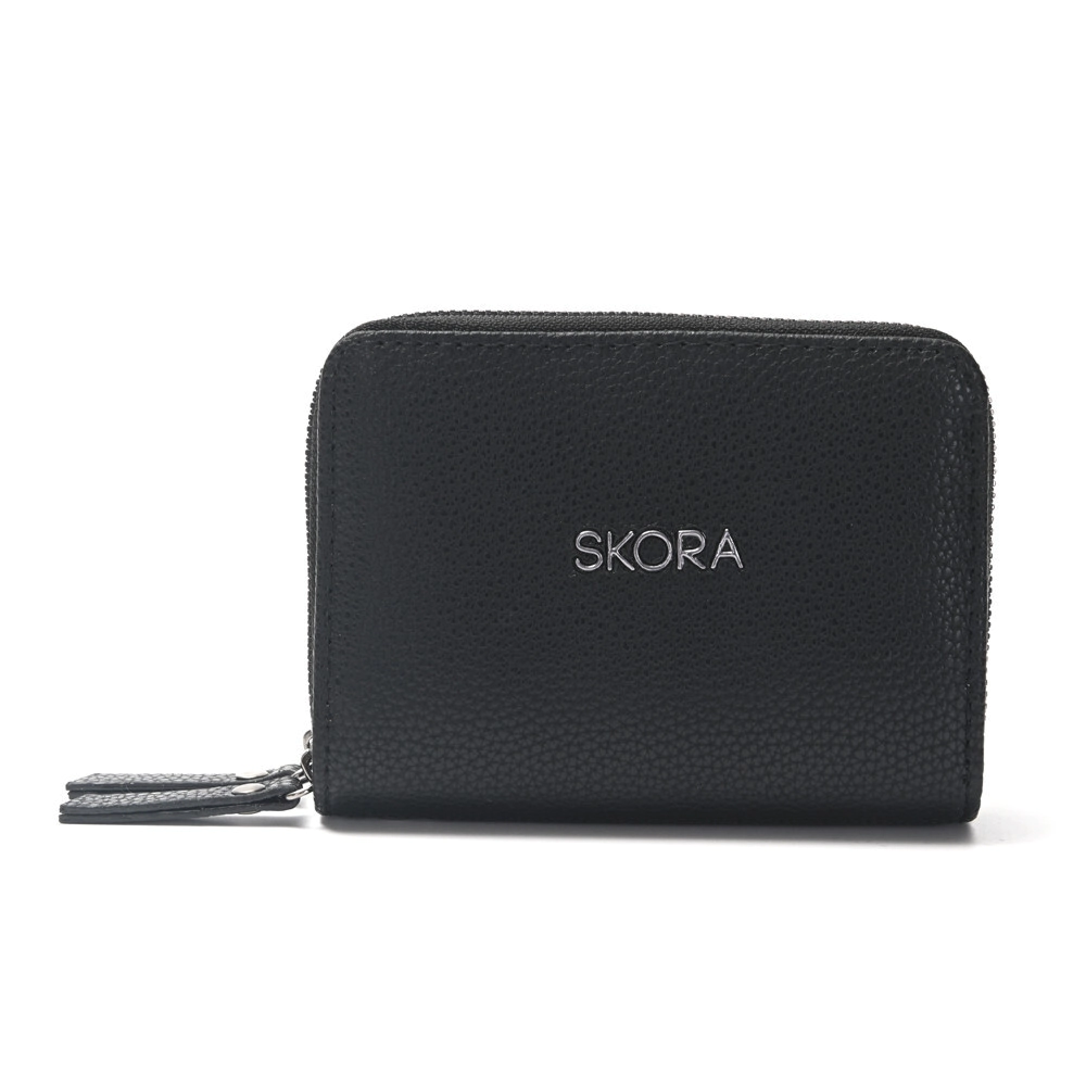 BILLETERA DOBLE CIERRE RIF 13x10 CM SKORA NEGRO