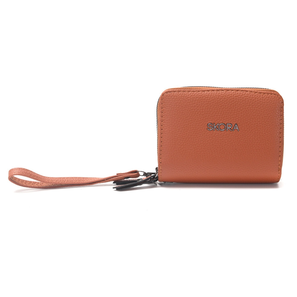 BILLETERA DOBLE CIERRE RIF 13x10 CM SKORA SUELA