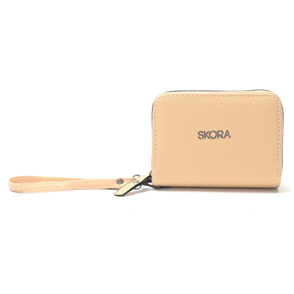 BILLETERA DOBLE CIERRE RIF 13x10 CM SKORA CRUDO
