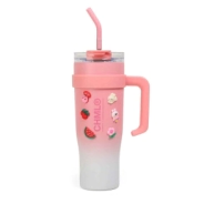 VASO TERMICO GRADIENT CON STICKERS 1200ML CHIMOLA CORAL