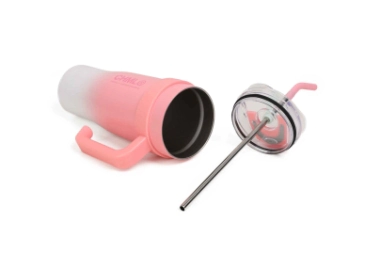 VASO TERMICO GRADIENT CON STICKERS 1200ML CHIMOLA CORAL