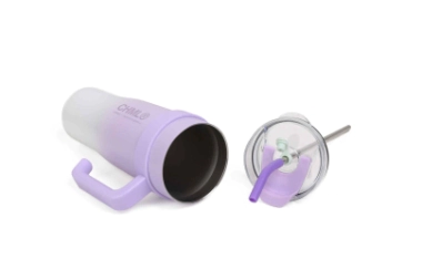 VASO TERMICO GRADIENT CON STICKERS 1200ML CHIMOLA LILA