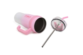 VASO TERMICO GRADIENT CON STICKERS 1200ML CHIMOLA ROSA