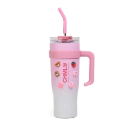 VASO TERMICO GRADIENT CON STICKERS 1200ML CHIMOLA ROSA