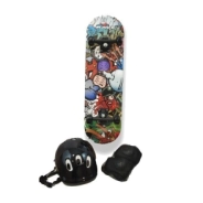 SKATEBOARD SET 28 PULGADAS GRAPHITY CON PROTECCIONES