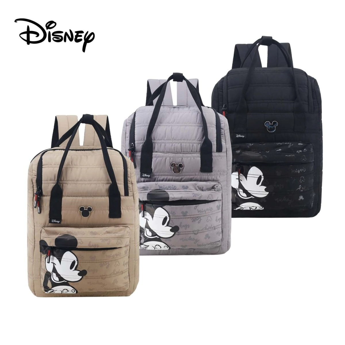 MOCHILA MATERA DISNEY MICKEY GRIS