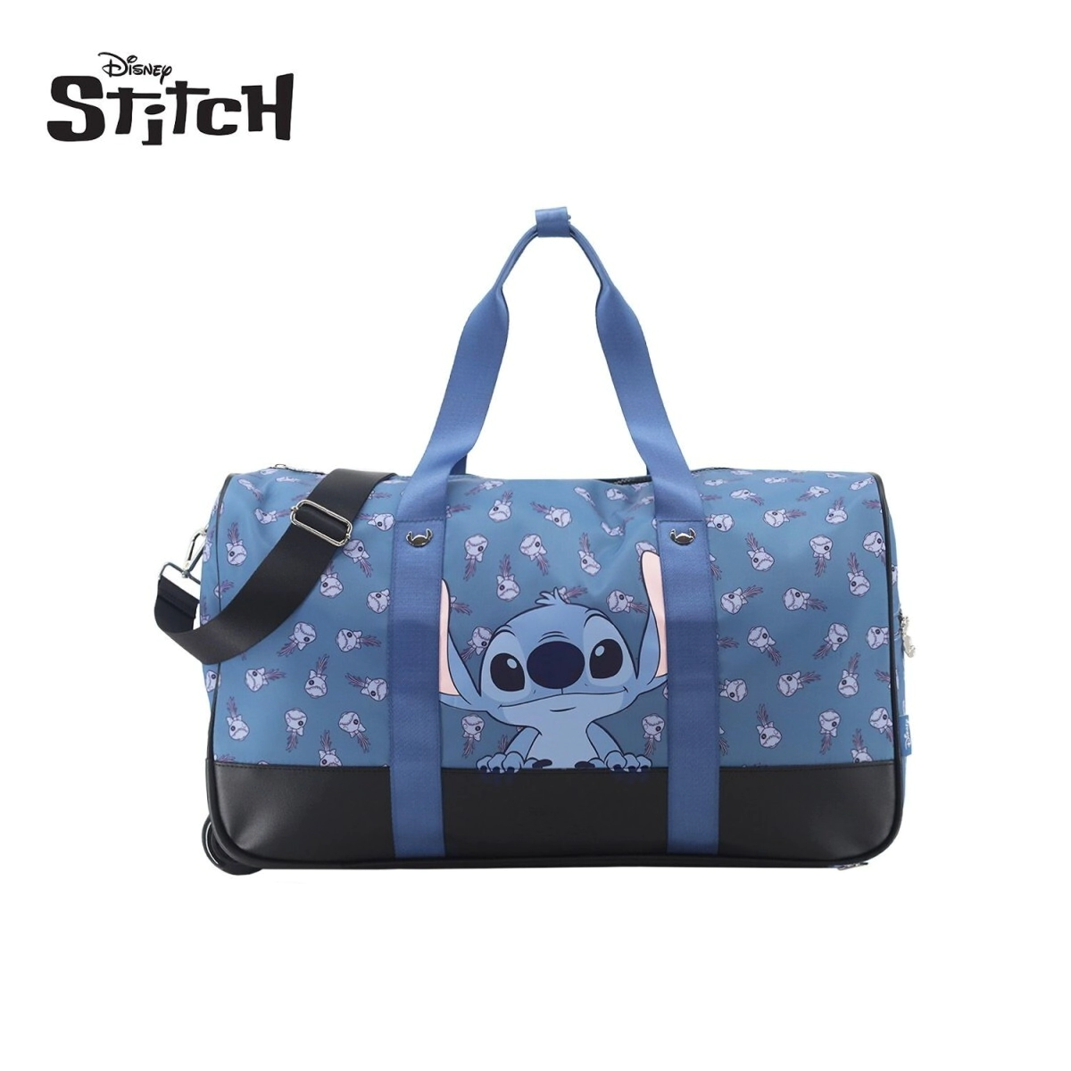 BOLSO CON CARRO DISNEY STITCH CELESTE