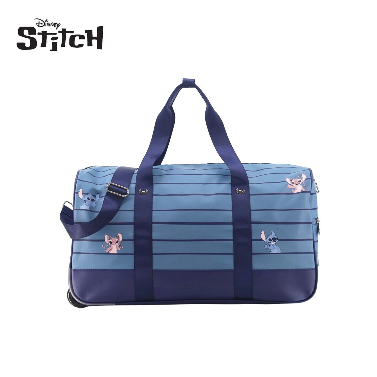 BOLSO CON CARRO DISNEY STITCH CELESTE