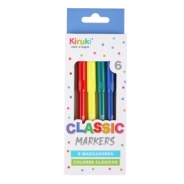 MARCADORES COLORES CLASICOS X 6 KIRUKI