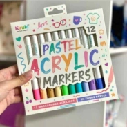 MARCADORES ACRILICOS PASTEL X 12 KIRUKI