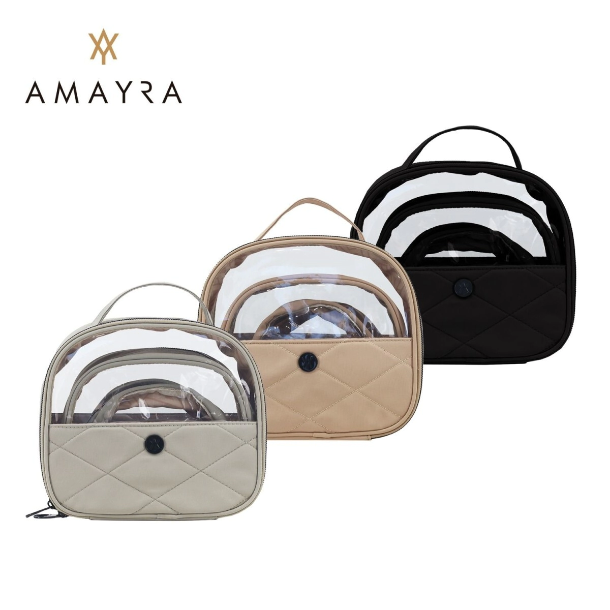 PORTACOSMETICOS AMAYRA SET X3