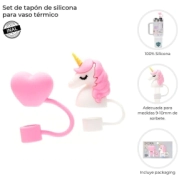 SET DE TAPON DE SILICONA PARA VASO TERMICO SKORA