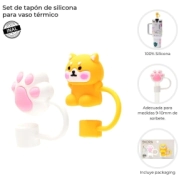 SET DE TAPON DE SILICONA PARA VASO TERMICO SKORA
