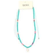 COLLAR CANUTILLOS TURQUESA SKORA