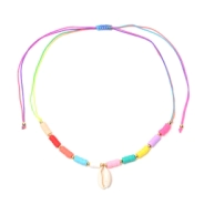 COLLAR CANUTILLOS CON DIJE CARACOLA SKORA