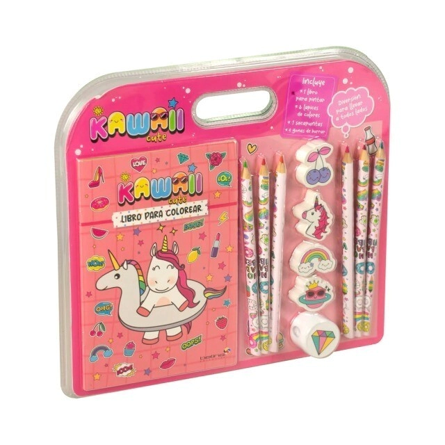 SET DIVIERTETE PINTANDO KAWAII CUTE
