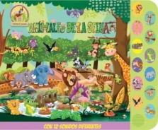 LIBRO TESORO DE SONIDOS ANIMALES DE LA SELVA - CON SONIDO