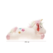 PELUCHE UNICORNIO ECHADO SPANDEX 37CM PHI PHI TOYS