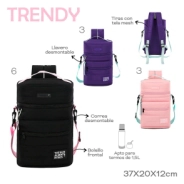 MOCHILA MATERA TRENDY NEGRO