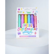 CRAYONES SOFT ACUARELABLES X6 PASTEL KIRUKI