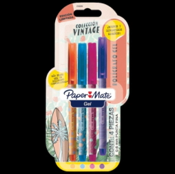 Paper Mate Gel 4pzas Card