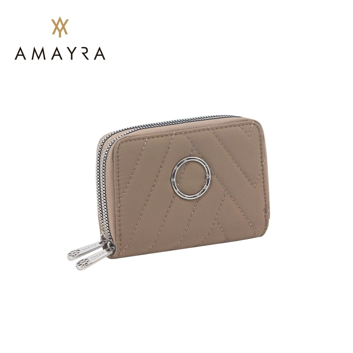 BILLETERA AMAYRA 2 DIVISIONES BEIGE