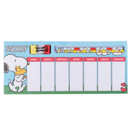 MAW SNOOPY - PLANNER SEMANAL CON ACCESORIOS MOOVING