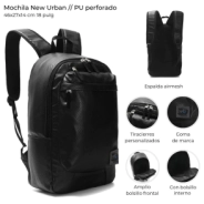 MOCHILA NEW URBAN PU 46x27x14 CM 18" WANDERLUST