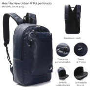 MOCHILA NEW URBAN PU 46x27x14 CM 18" WANDERLUST