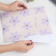 CARPETA CON FUELLE A4 5 DIVISIONES COLOR PASTEL FW