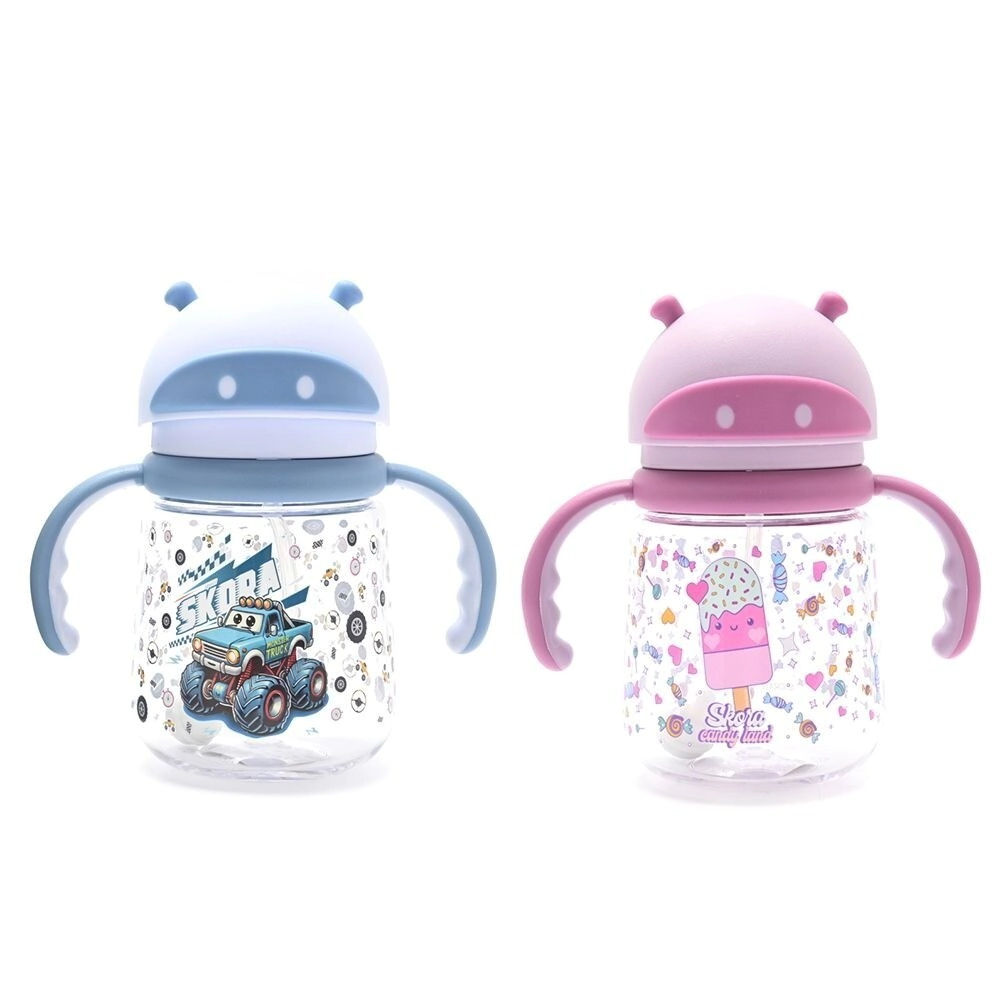 VASO INFANTIL CON SORBETE Y AGARRE SKORA